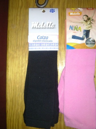 CALZAS MARCA MOLETTO, SOLO TALLA 4, VALOR $3.000.- COLORES BLANCO, ROSADO Y NEGRO